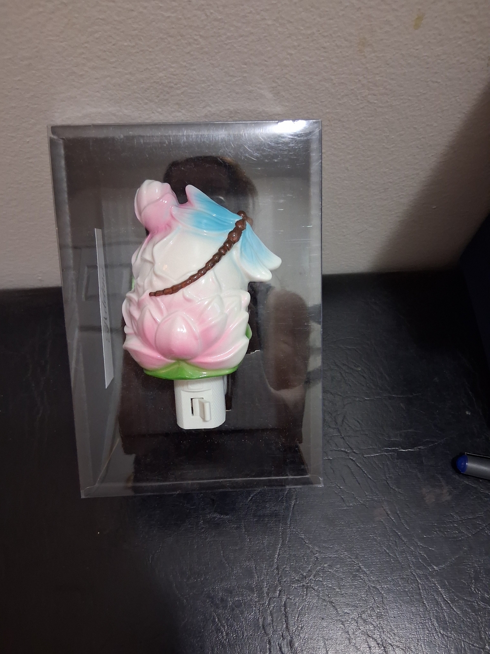 Pink & Blue Lotus Night Light Plug-In